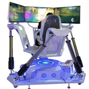 Triple-Screen Racing Simulator (6DOF)